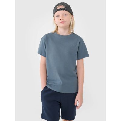 Boy's oversize plain T-shirt 4F 4FJWSS25TTSHM2324-46S