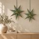 6. GREEN PAPER STAR DECORATION 60 CM SASKA GIFT & DECOR