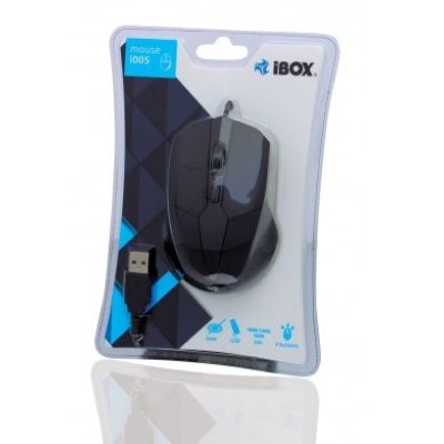 2. IBOX i005 WIRED LASER Mouse, USB IMLAF005 (laser; 1600 DPI; black)