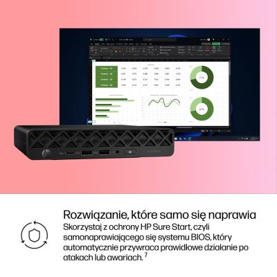 13. HP ProDesk 4 Mini G1i AI Intel Core Ultra 5 235T 16GB DDR5-SDRAM 512GB SSD Windows 11 Pro Mini PC AI PC Black