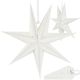 PAPER STAR DECORATION 30 CM 7-POINT WHITE SASKA GIFT & DECOR