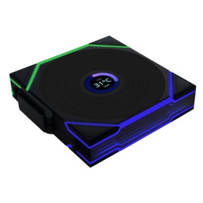 5. Lian Li Uni Fan TL LCD Computer Case, Processor Fan 14cm Black 1 pc.