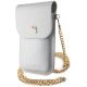 4. Hello Kitty Leather Metal Logo Chain bag - silver