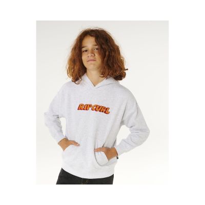 5. RIP CURL Eternal Shred Logo Hood-Boy Gray