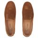 5. Men's leather moccasins, camel suede, Filippo MP923