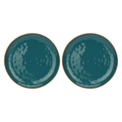 Set of 2 Concerto Ottanio round platters - Blue-green, 32 cm