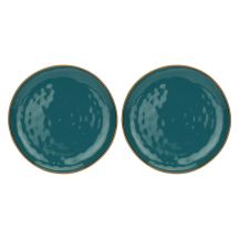 Set of 2 Concerto Ottanio round platters - Blue-green, 32 cm