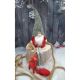 11. DECORATIVE GNOME WITH GRAY FUR HAT 50+25CM