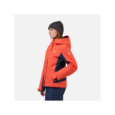 4. Women's ROSSIGNOL W VELIKA INSULATED JKT ski jacket, orange