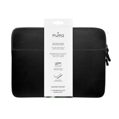 2. Puro SLIM POCKET Sleeve Bag Neoprena 15-16'' black