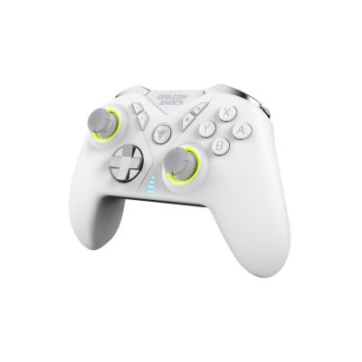 3. Dragonshock Nebula Pro White Bluetooth Nintendo Switch Gamepad