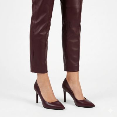 10. Burgundy spic pumps Sergio Leone 1339