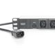 2. Digitus PDU 19" Rackmount Power Strip, 10x C13 sockets, 2.0m, 1x C14 plug, 10A, overload protection, aluminum profile