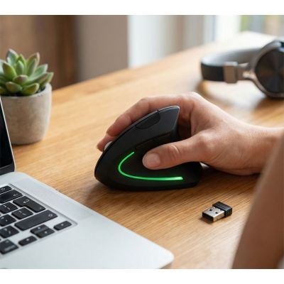6. ESPERANZA WIRELESS VERTICAL MOUSE 2.4GHZ CORVUS EM133