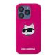 3. Karl Lagerfeld Silicone Choupette Head MagSafe case for iPhone 15 Pro - pink