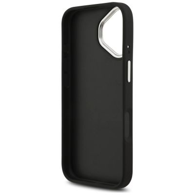 7. Guess Grained Big 4G Classic Logo case for iPhone 17 - black