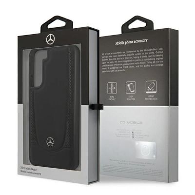 8. Mercedes Leather Urban Line Case for Samsung Galaxy S22+ - Black