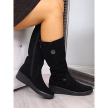 Rieker W R237 waterproof nubuck boots lined with sheepskin