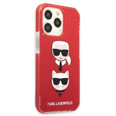 4. Karl Lagerfeld Karl&Choupette Head Case for iPhone 13 Pro / iPhone 13 - Red