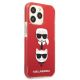 4. Karl Lagerfeld Karl&Choupette Head Case for iPhone 13 Pro / iPhone 13 - Red