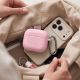 12. Tech-Protect Silicone Hook Case for AirPods 4 - Pink