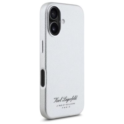 4. Karl Lagerfeld hotel RSG iPhone 16 case - gray