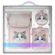 Nimmy Big Eyed Pet 2.0 Cat 3-in-1 Phone Bag + Wallet + Tracker Case - Pink