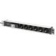 7. Digitus PDU 19" Rack Power Strip, 6x Schuko, 2.0m, 1x Unischuko plug, 16A, circuit breaker, aluminum profile