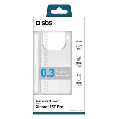 2. SBS Skinny Cover for Xiaomi 15T Pro - transparent