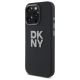 2. DKNY Liquid Silicone Metal Logo iPhone 16 Pro Case - Black