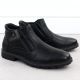 7. Men’s Black Warm-Lined Zip-Up Ankle Boots VanHorn AN71309