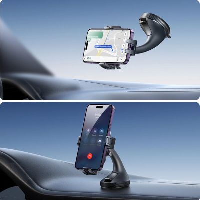12. Joyroom JR-OK6 clamp phone holder for glass - black
