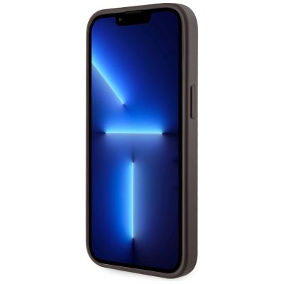 3. Guess 4G Stripes case with Magsafe wallet for iPhone 15 brown