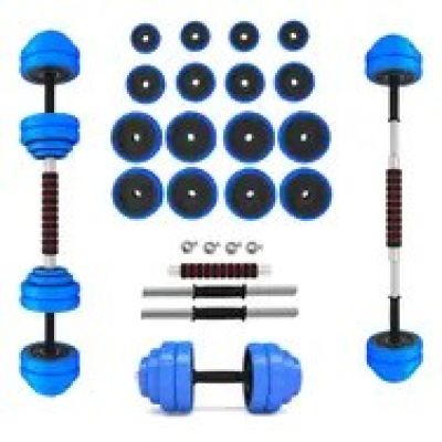 27. HMS SGG30 BAR 2-in-1 weight set (barbell and dumbbells) 30 kg