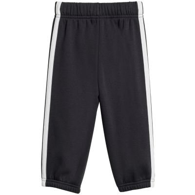 11. adidas Essentials Joggers 3 Stripes Fleece Hoodie Tracksuit for Kids Black JD6484