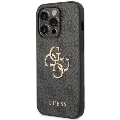 2. Guess 4G Big Metal Logo case for iPhone 15 Pro Max - gray