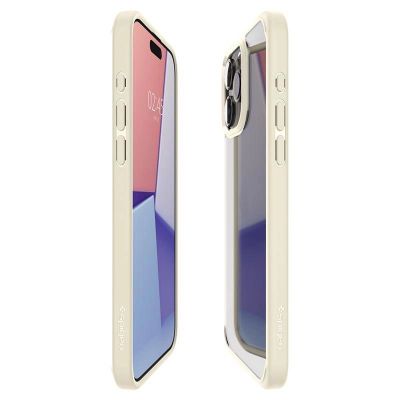 14. Spigen Crystal Hybrid Case for iPhone 15 Pro Max - Clear Beige