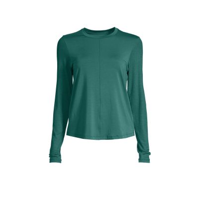 4. CASALL Delight Crew Neck Long Sleeve T-shirt, green