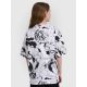 15. Oversized T-shirt with print for girls 4F 4FJRAW25TTSHF3069-90A