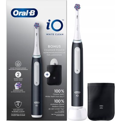 Oral-B black and white toothbrush + case