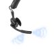 6. Shokz OpenMeet Wireless Over-Ear Headphones, Black