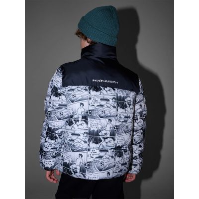 6. Boy's down jacket with synthetic filling 4F 4FJRAW25TDJAM0749-10A