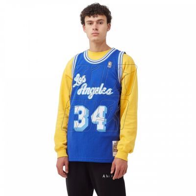 2. Mitchell &amp; Ness NBA Swingman Los Angeles Lakers Shaquille O&#39;Neal M T-shirt SMJYAC18013-LALROYA96SON