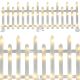16. DECORATIVE LED FENCE 8 PCS WARM WHITE