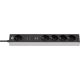 Brennenstuhl 1159780615 1.5 m power strip 5 x network sockets Indoor Black, Gray