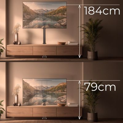 7. MACLEAN ELECTRIC EXTENDABLE TV MOUNT, TUYA, 37''-80'', VESA 600X400, MAX 60KG MC-866T