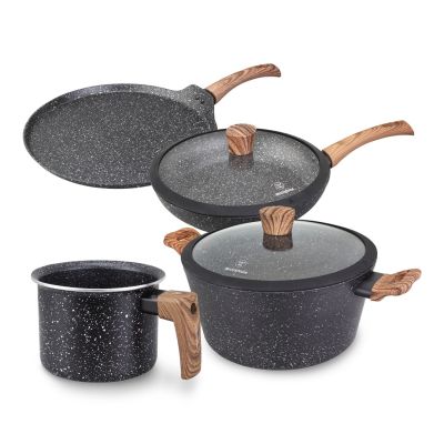 7. Westinghouse WCCS008506AMBB aluminum cookware set, 6 pieces