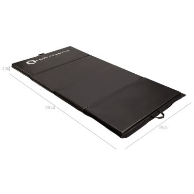 14. Folding gymnastics mattress black 2400x1200x50mm HMS MGS01
