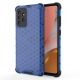 Honeycomb Case armor cover with TPU Bumper for Samsung Galaxy A72 4G blue