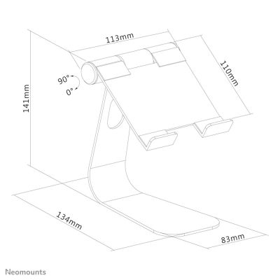 6. Neomounts by Newstar DS15-050 Passive Tablet/UMPC Holder Silver